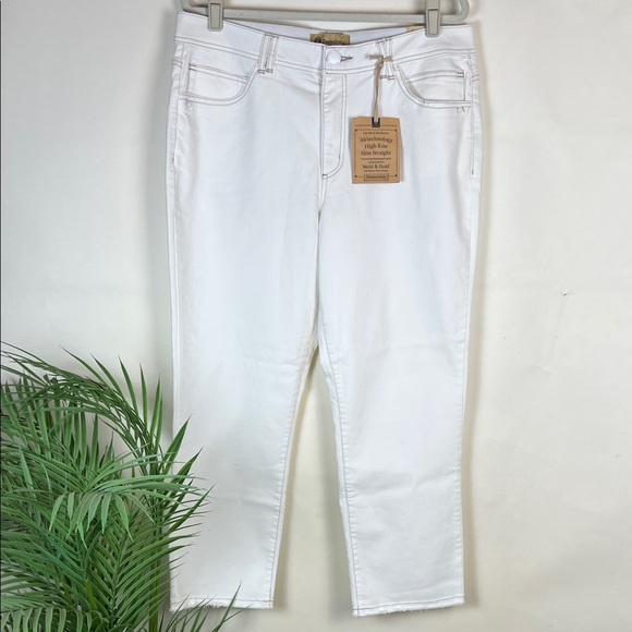Democracy Denim - NWT Democracy White Ankle Jeans High Rise Slim Straight Crop 16